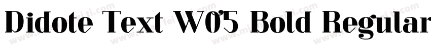 Didote Text W05 Bold Regular字体转换